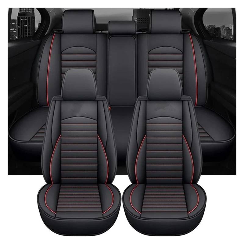 IUKMR Sitzbezüge Auto Für Geely Für Geometrie Universal Leder Auto Sitzbezüge Sitzbezüge Auto Set(5 Piece-D) von IUKMR