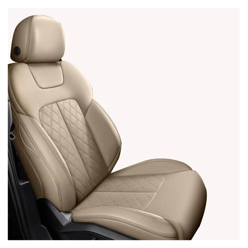 IUKMR Sitzbezüge Auto Für Jeep Für Compass Für Grand Für Cherokee Wj Wk2 Für Renegade Für Wrangler Autositzbezug Sitzbezüge Auto Set(1Piece-Beige) von IUKMR