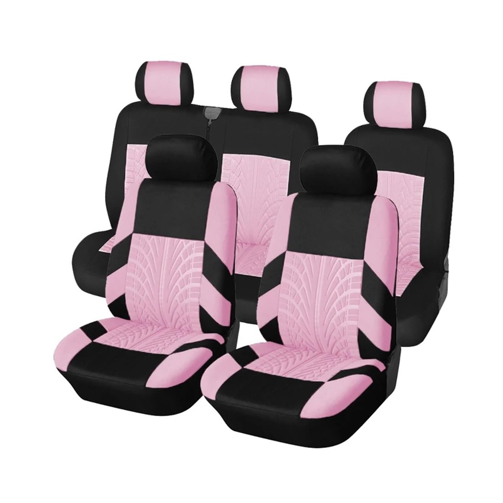 IUKMR Sitzbezüge Auto Für Kangoo Für Express Autositzbezüge (Doppelsitze Vorne Und 2+1 Sitze) Sitzbezüge Auto Set(Pink-9Piece) von IUKMR