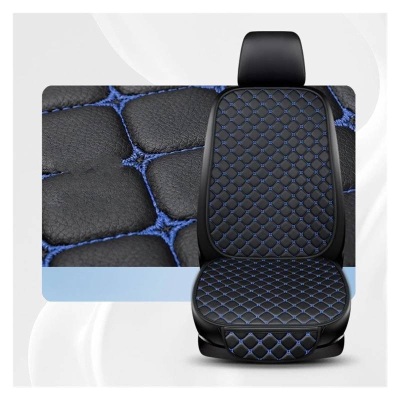 IUKMR Sitzbezüge Auto Für Mini Für Cooper F56 Für Countryman Für Clubman Universal PU Leder Sitzbezüge Auto Sitzbezug Sitzbezüge Auto Set(Black Bule 1 Seats) von IUKMR