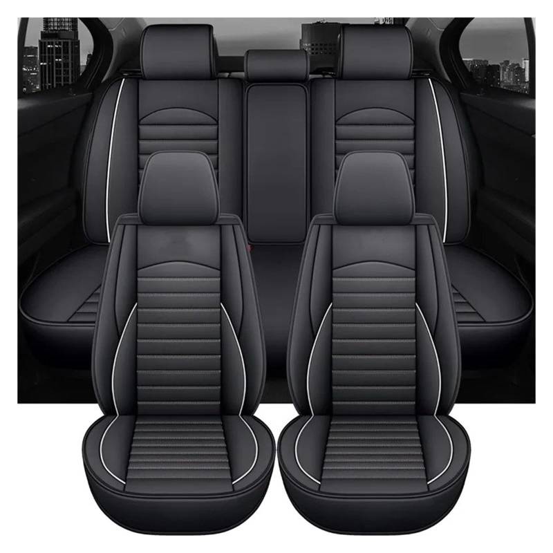 IUKMR Sitzbezüge Auto Für Nissan Für Kicks Universal Leder Auto Auto Sitzbezüge Sitzbezüge Auto Set(5 Piece-B) von IUKMR