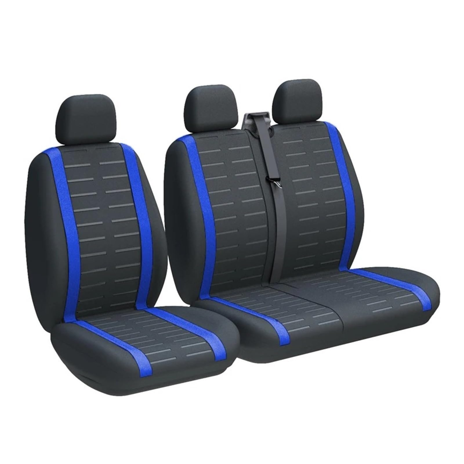 IUKMR Sitzbezüge Auto Für Sprinter Für Vito Universal Truck 2+1 Sitzbezüge Schutzsitz Sitzbezüge Auto Set(3-Seater Blue) von IUKMR