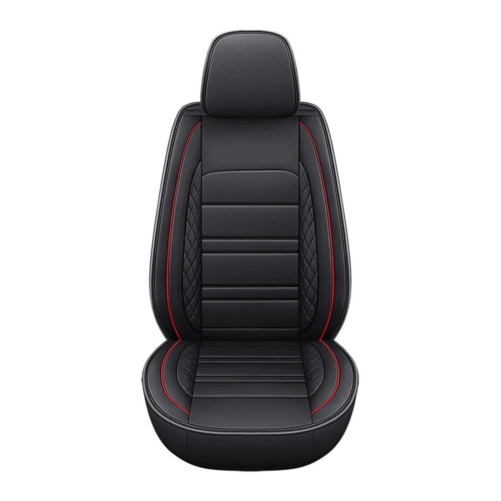 IUKMR Sitzbezüge Auto Für SsangYong Für Actyon Für Sport Für Korando Für Kyron Für Rexton Für Chairman Für Rodius Autositzbezug Universal Sitzbezüge Auto Set(1Piece-Black Red) von IUKMR