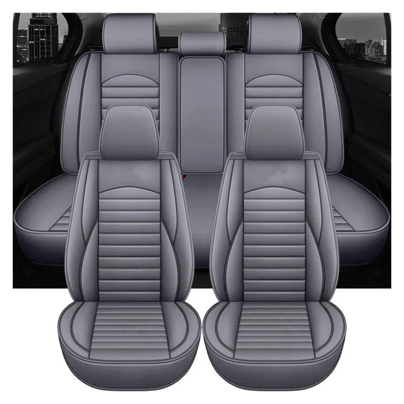 IUKMR Sitzbezüge Auto Für SsangYong Für Rexton Universal Leder Auto Auto Sitzbezüge Sitzbezüge Auto Set(5 Piece-A) von IUKMR