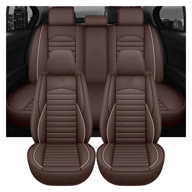 IUKMR Sitzbezüge Auto Für SsangYong Für Rexton Universal Leder Auto Auto Sitzbezüge Sitzbezüge Auto Set(5 Piece-F) von IUKMR