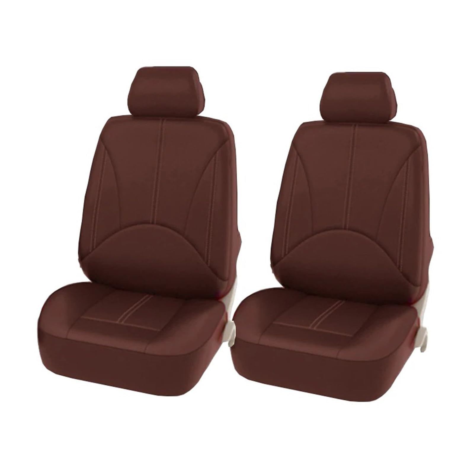 IUKMR Sitzbezüge Auto Universal Auto Sitz Abdeckung Schutz Vorne Und Hinten Sitz Zurück Kissen Pad Matte Rückenlehne Für Auto LKW SUV Limousine Sitzbezüge Auto Set(2Seats-Coffee) von IUKMR