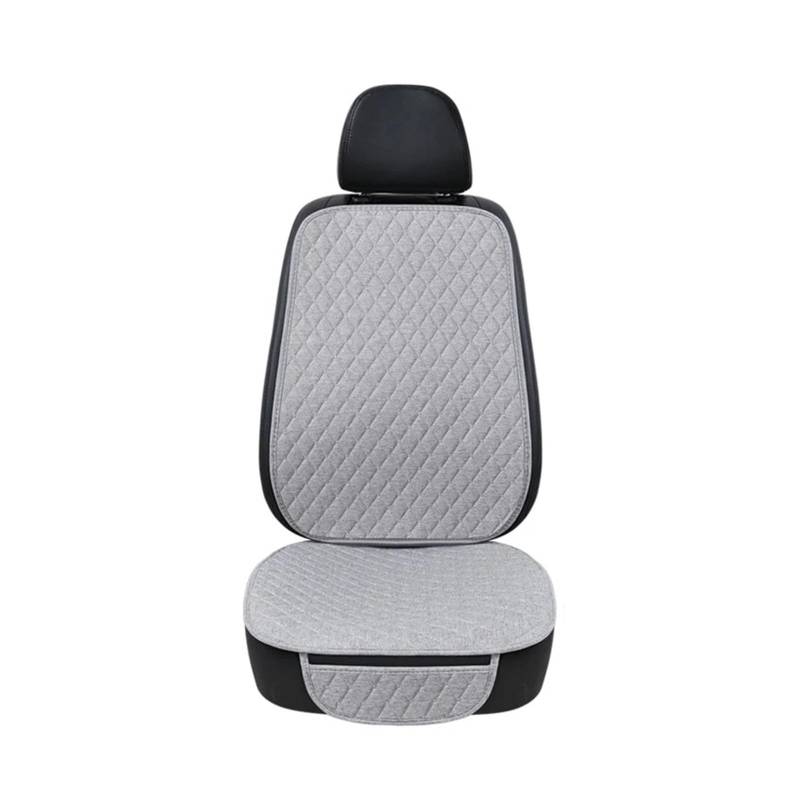 IUKMR Sitzbezüge Auto Universal Flachs Auto Sitzkissen Autos Zubehör Sitzbezüge Auto Set(Single Gray) von IUKMR