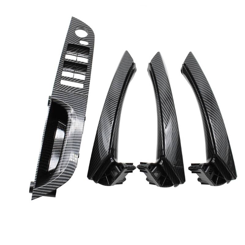 Innen Autotürgriff Für 3 Serie E90 E91 316 318 320 325 328 LHD Links Fahrer Carbon Fiber Innen Tür Pull Griff Armlehne Panel Vollen Satz Auto Innen Türgriff(35.5 Low-end Set) von IUKMR