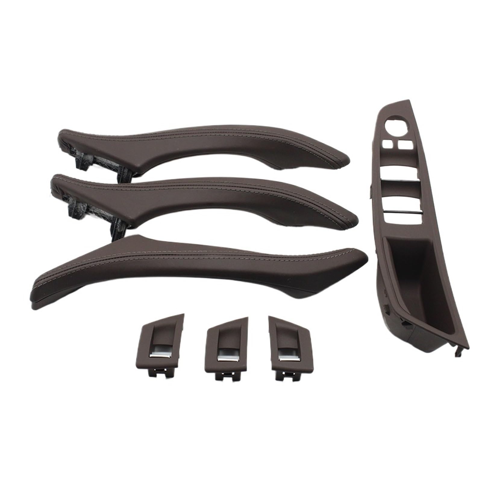 Innen Autotürgriff Für 5 Series F10 F11 523i 525i 528i 530 Rechtslenker RHD Auto Innen Leder Türgriff Montage 7piece Set Auto Innen Türgriff(Model A Moka) von IUKMR