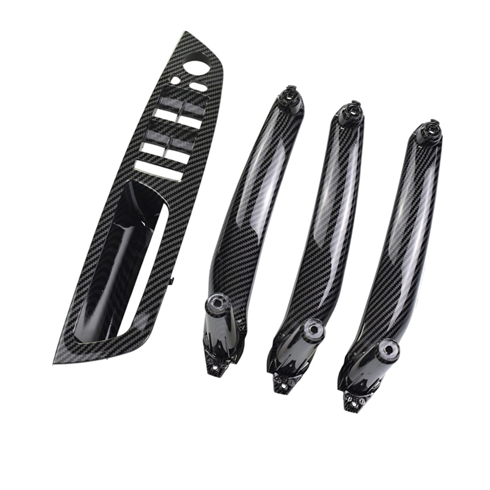 Innen Autotürgriff Für E70 E71 E72 X5 X6 2007-2014 Auto Innen Tür Griff Inneren Panel Pull Trim Abdeckung Armlehne Carbon Faser Auto Innen Türgriff(LHD Carbon 4piece) von IUKMR