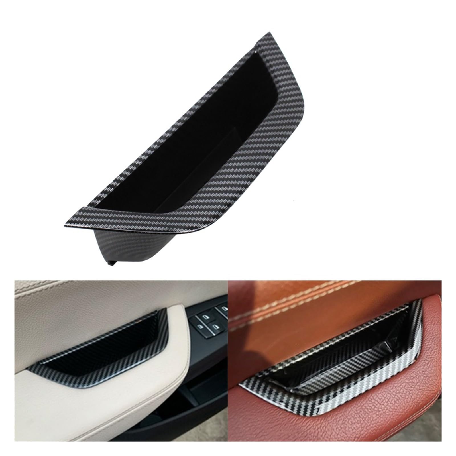 Innen Autotürgriff Für X3 X4 F25 F26 2010-2016 51417250307 LHD RHD Innen Fahrer Tür Pull Griff Armlehne Panel Abdeckung Lagerung Box Auto Innen Türgriff(LHD Carbon) von IUKMR