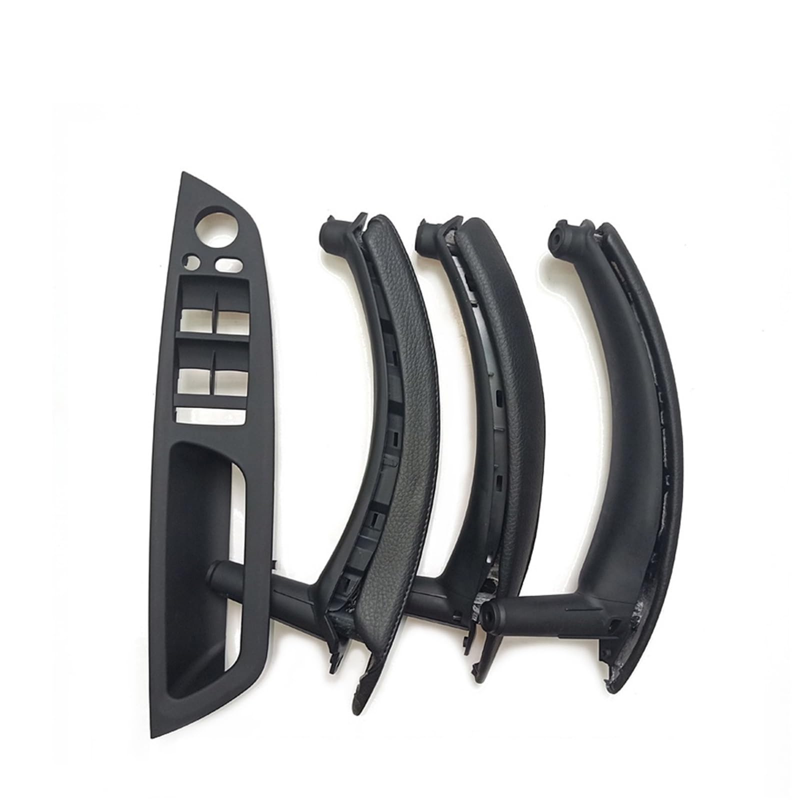 Innen Autotürgriff Für X5 X6 E70 E71 2007-2014 7-teiliges Set LHD RHD Innentür-Fenster-Schalttafel-Zuggriff mit Lederbezug Auto Innen Türgriff(LHD Set Black) von IUKMR