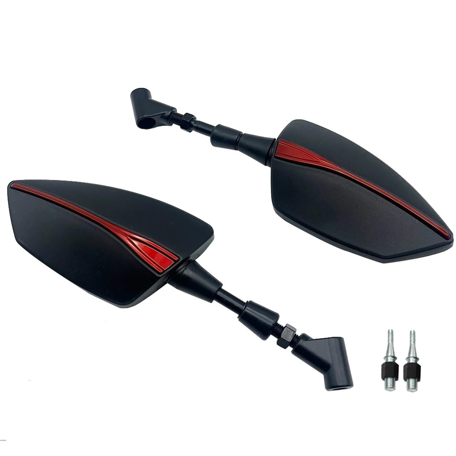 Motorrad Spiegel Für Super Für SOCO TC Für TCmax TS Für TSx Motorrad Rearview Außenspiegel Universal 8MM 10MM Schraube Lenkerendenspiegel Motorrad(Red) von IUKMR