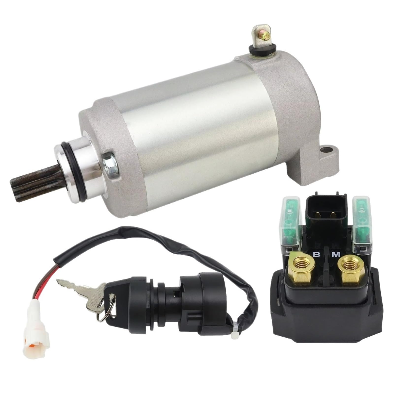 Motorrad Starter Motor Für Raptor 250 Für YFM25R 2008-2013 Für Raptor 250 Für YFM25R SE 2008-2011 Für Raptor 250 Starter Relais Zündung Elektro Anlasser von IUKMR