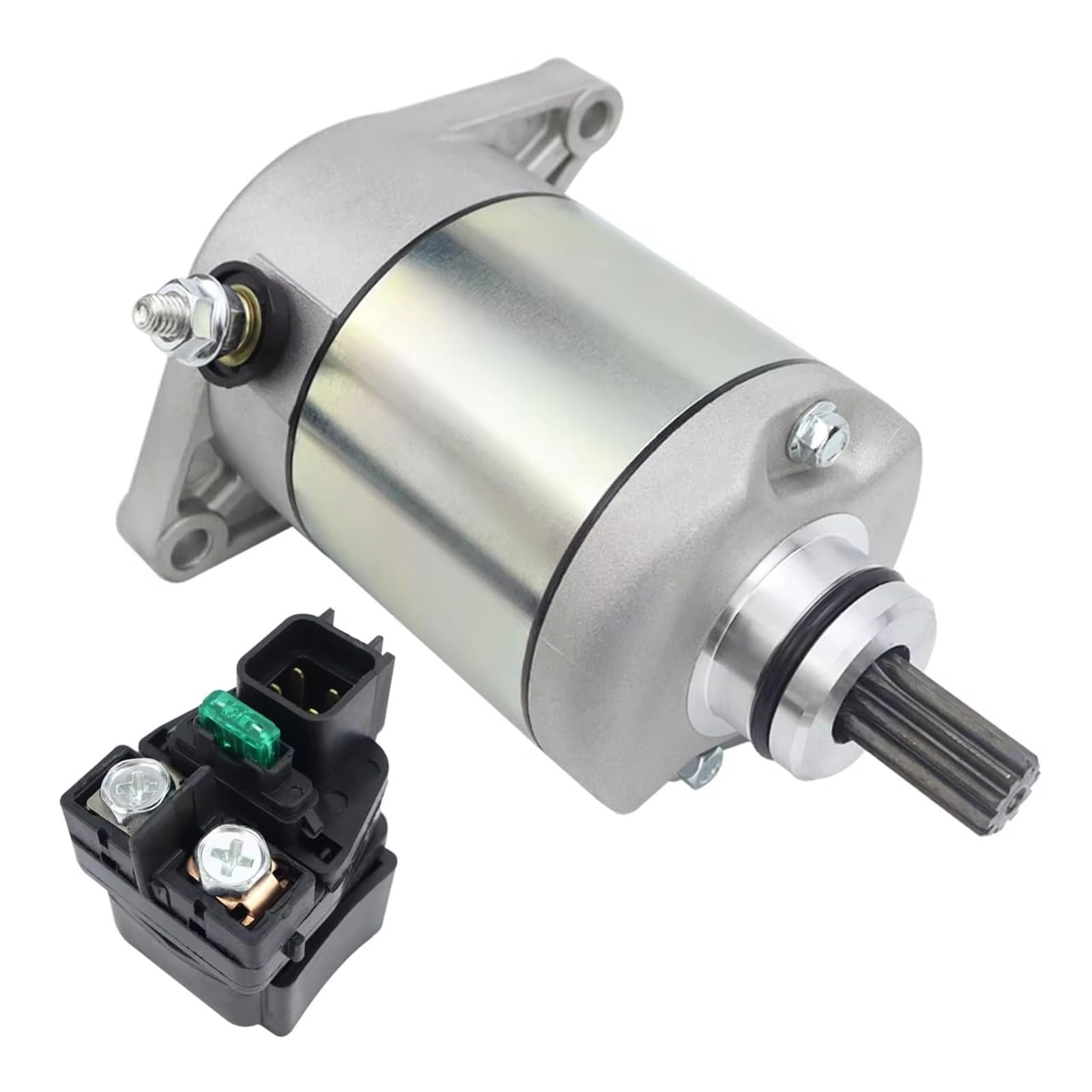 Motorrad Starter Motor Für Suzuki Für KingQuad 400 2008-2010 2WD 4WD LT-A400 LT-A400FK8 K9 LT-F400FK9 31100-38F Starter Relais Ersatz Elektro Anlasser von IUKMR