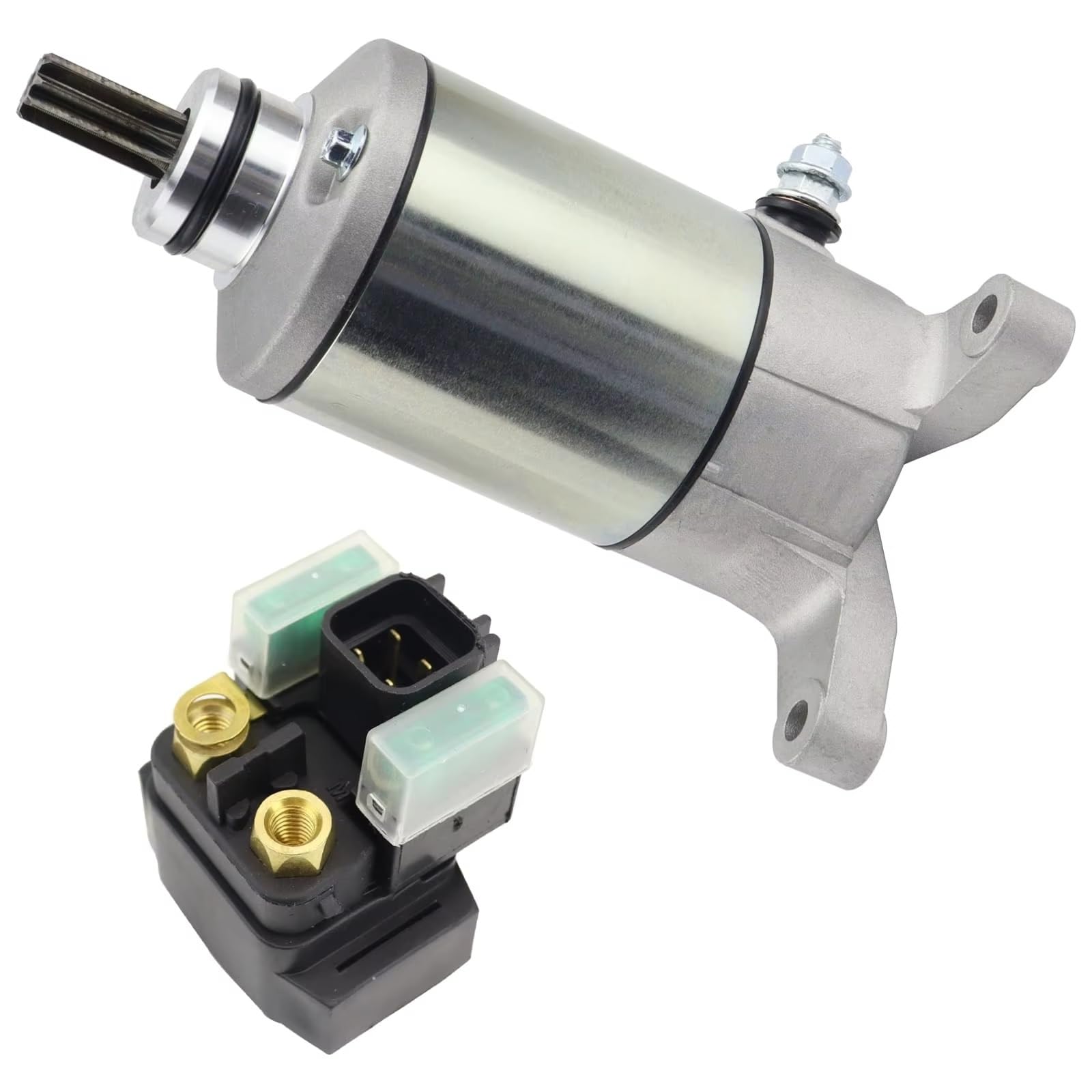 Motorrad Starter Motor Für Suzuki SV650 2003-2010 SV650 ABS 2007-2010 DL650 Für V-Strom 2004-2010 DL650 ABS 31100-48E0 Starter Mit Relais Elektro Anlasser von IUKMR