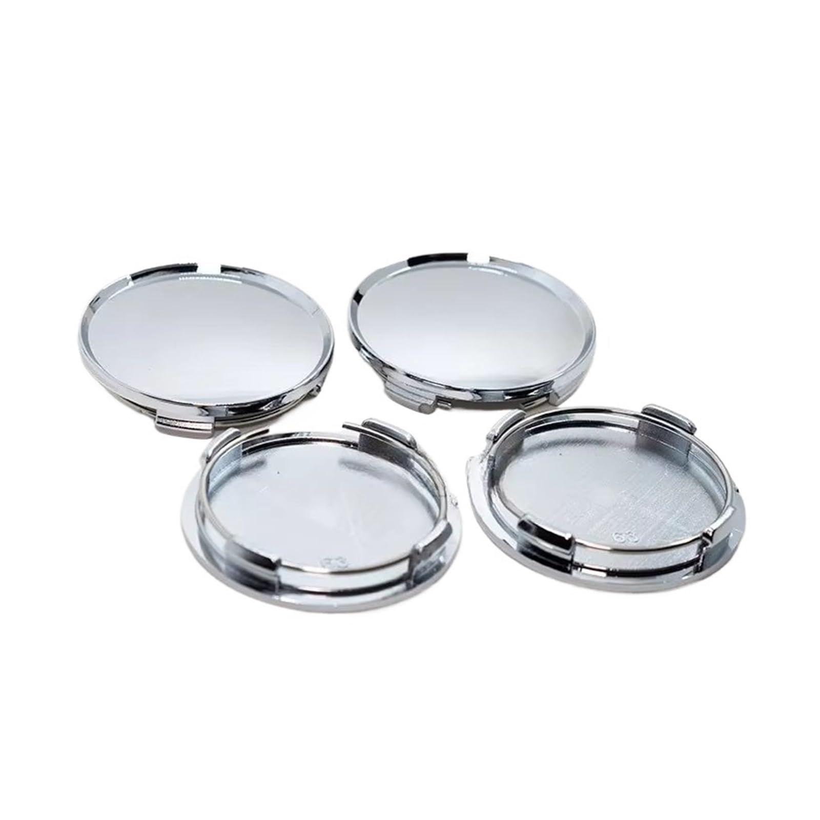 Rad Distanzscheiben 4 Stück 63 Mm Silbrig Universal Fahrzeug Auto Radnabenkappen Abdeckung Reifen Reifen Felge Nabenkappe Spurverbreiterungen Spürverbreiterungsatz(Silvery-4Piece) von IUKMR