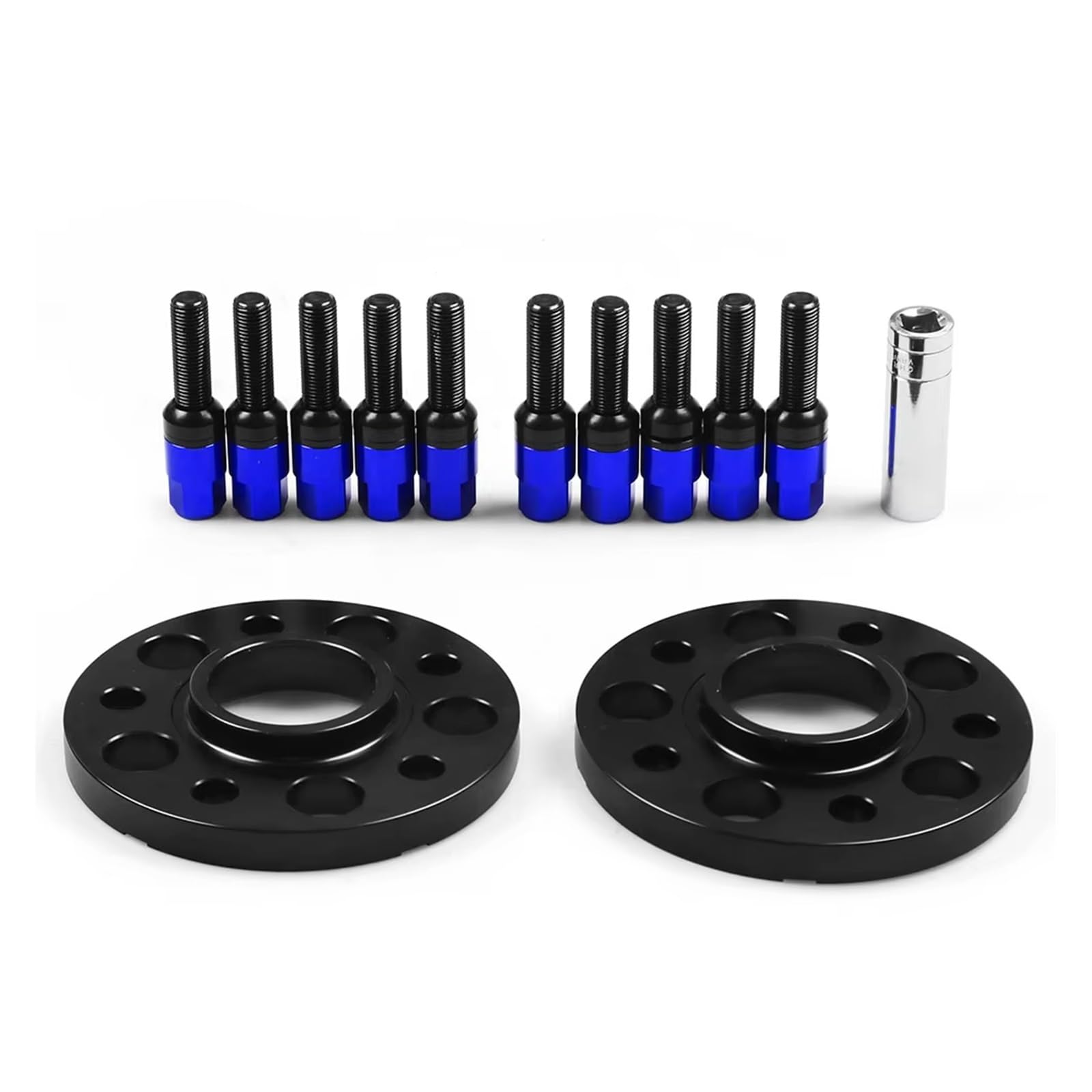 Rad Distanzscheiben Für A4 Für A6 Für A7 Für A8 Für Q5 Für SQ5 15mm 66,6mm 5x112mm Hub Centric Bohrung Spurverbreiterungen M14x1,5 Konische Schrauben Spürverbreiterungsatz(Blue bolts) von IUKMR