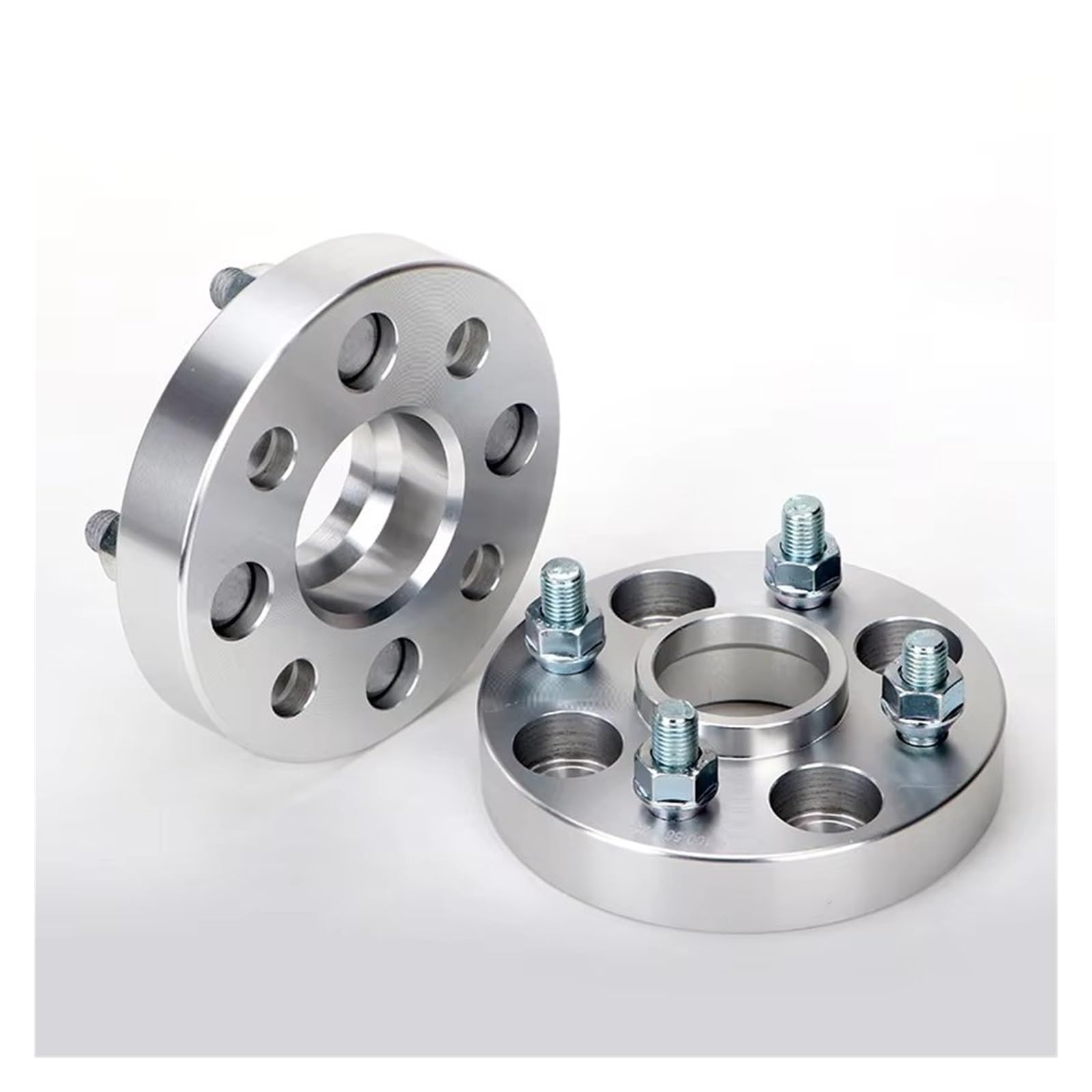 Rad Distanzscheiben Für CHEVROLET Für Aveo Für Lova Für Activ Für Beat Für Onix Für Spark GT 2 Stück 20/25/30mm PCD 4x100 CB 56,6mm Rad Spacer Adapter Spürverbreiterungsatz(2Piece 30mm Silver) von IUKMR