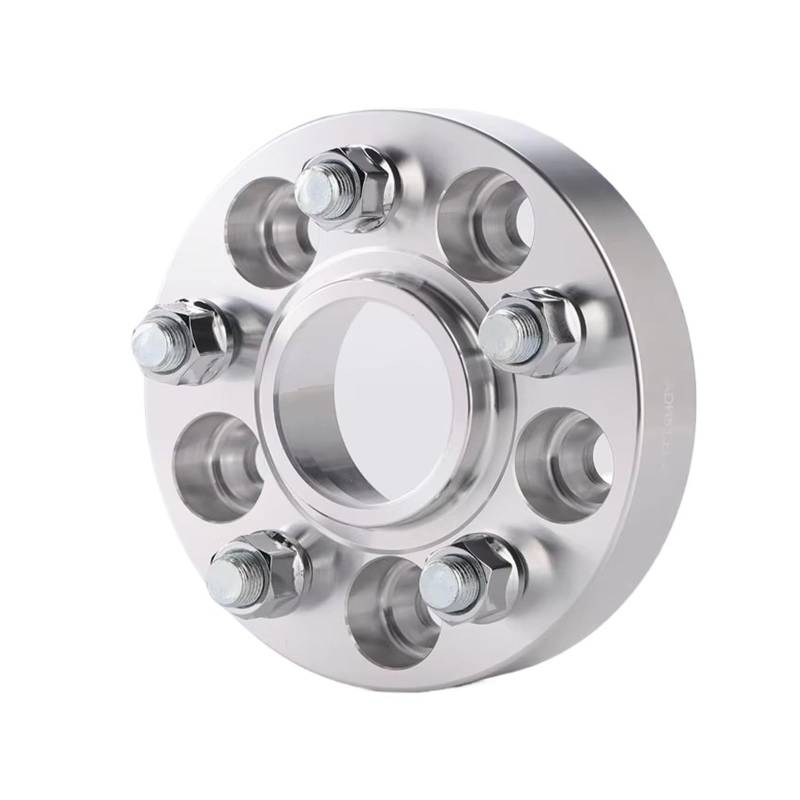 Rad Distanzscheiben Für Jaguar Für XJ Für XF Für S-TYPE 2 Stück Rad Spacer Adapter PCD 5x108 CB 63,4 Spürverbreiterungsatz(2Piece Silver 25mm) von IUKMR