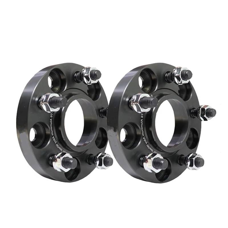 Rad Distanzscheiben Für Subaru Für BRZ Für Lmpreza XV G4 Für Anesis Für Forester Für Outback 2 Stück 15/20/25/30/mm 5x 10 0 56,1mm Rad Spacer Adapter 5 Lug Spürverbreiterungsatz(2Piece Spacer 25mm-BK) von IUKMR