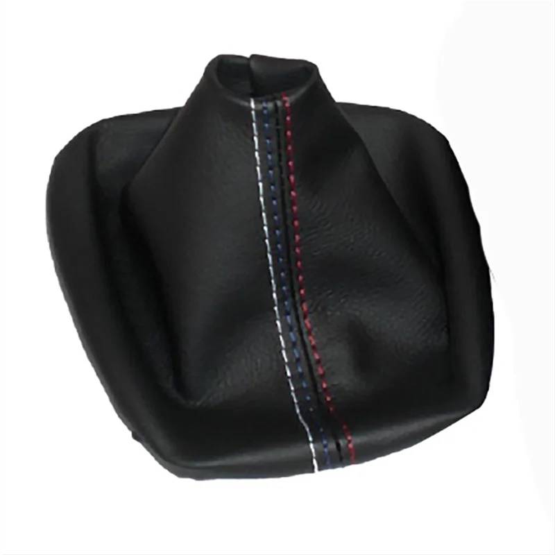 Schaltknauf Für 3er E36 E46 M3 Auto Schalthebel Manuelle Handbremse Gamasche Schaltsack Schwarz Leder Boot Auto Schaltknauf(Handbrake Cover) von IUKMR