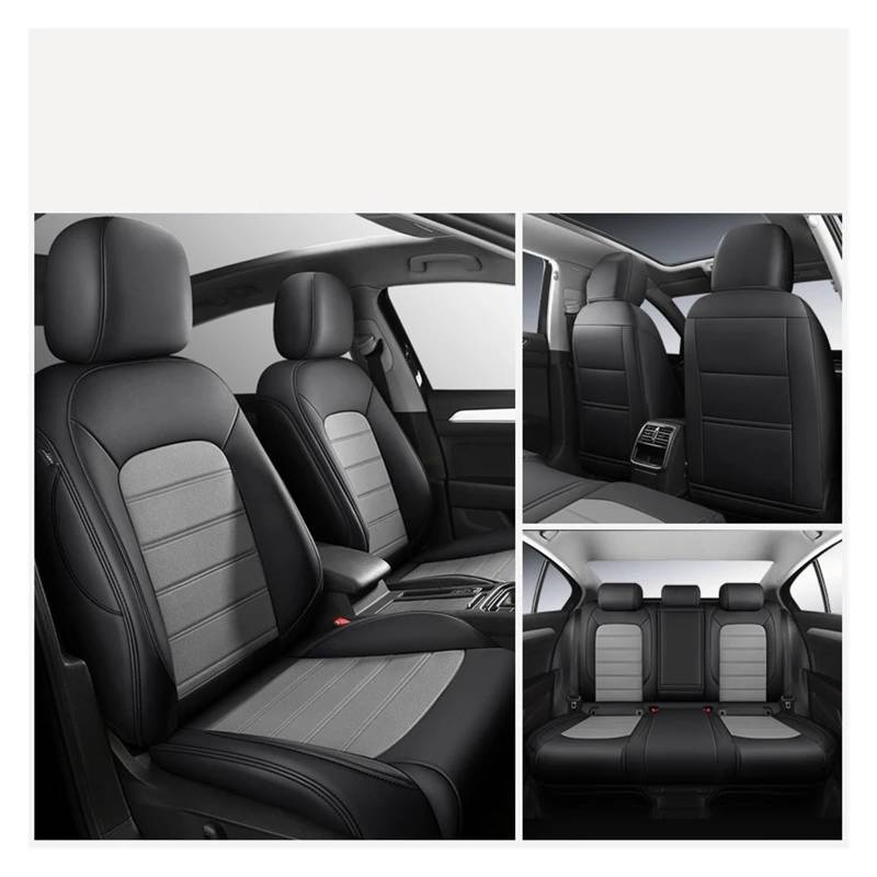 Sitzbezüge Auto Für Lexus Für Nx300h Is250 Für Ct200h Nx Gs Rx UX Ct Autositzbezüge Auto-Innenausstattung Sitzbezüge Auto Set(5Piece-Black Gray) von IUKMR