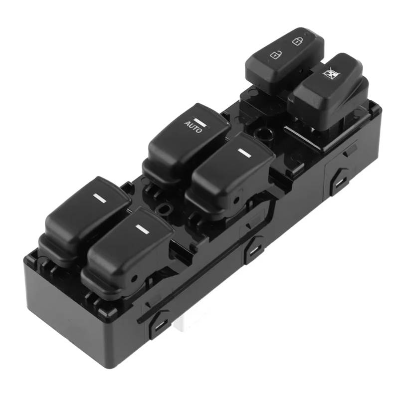 Fensterheber Schalter Für Hyundai Für Sonata 2011-2015 93570-3S000RAS Vorne Links Power Fenster Master Control Schalter Graue Taste Auto Fensterheber Schalter(Black Button) von IUKMRT