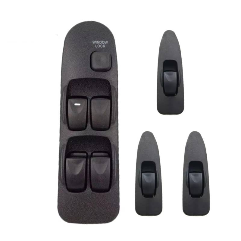 Fensterheber Schalter Für Mitsubishi Für Carisma Für Space Für Star 1995-2006 Power Fenster Control Lift Schalter Taste MR740599 MR792851 MR792845 Auto Fensterheber Schalter(Schwarz) von IUKMRT