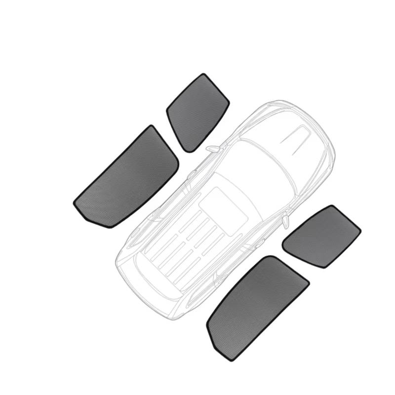 Frontscheibenabdeckung Für Benz Für GLA Für EQA 2021 2022 2023 2024 Sonnenschutzvisier Für Die Hintere Seitenscheibe, Auto-Sonnenschutz, Frontscheibenvorhang Sonnenschutz Frontscheiben(4 X Side Window von IUKMRT