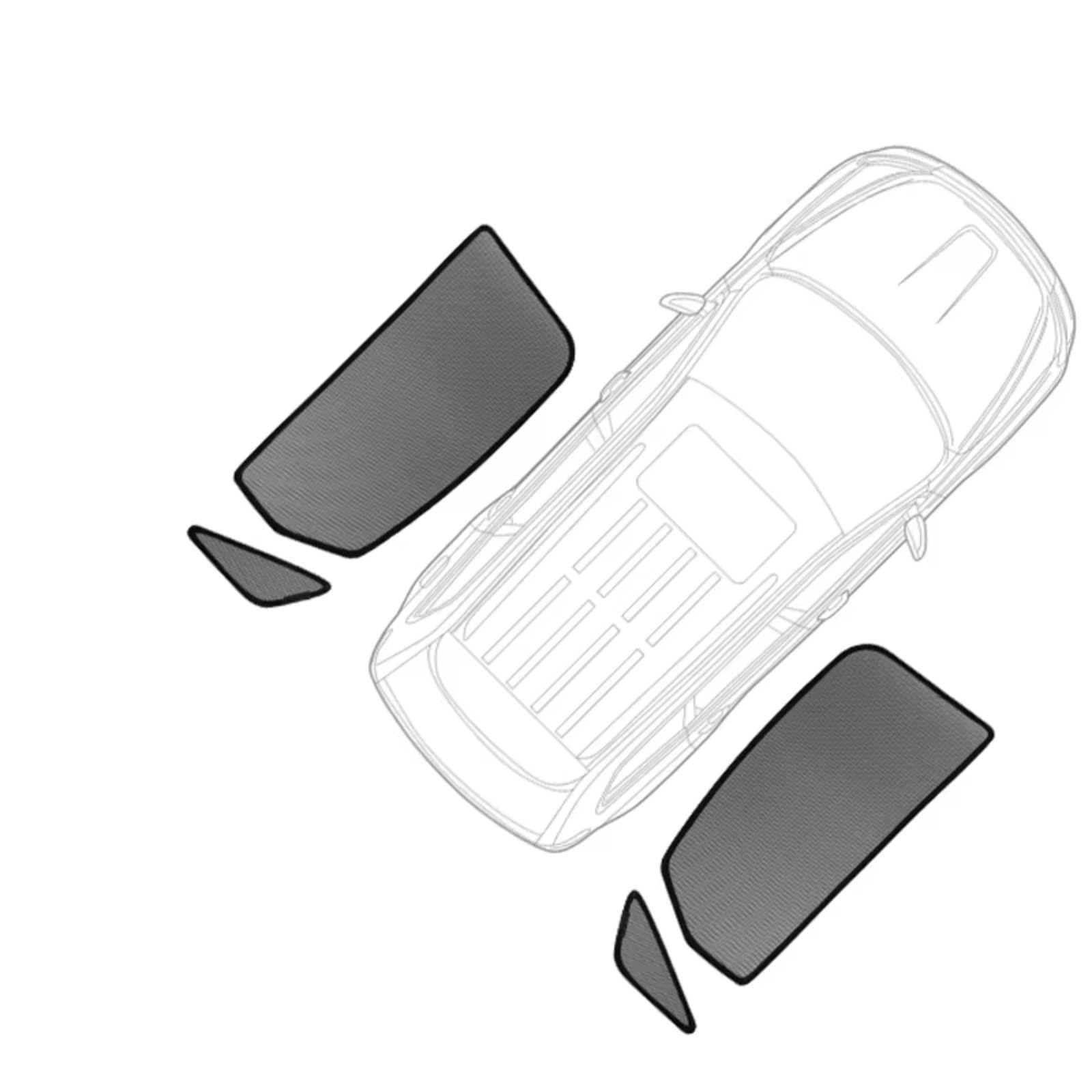 Frontscheibenabdeckung Für X5 F15 2014-2018 Autofenster Sonnenschutz UV-Schutz Auto Vorhang Fahrzeug Sonnenschutz Visier Netz Mesh-Schutz Sonnenschutz Frontscheiben(Rear Triangular) von IUKMRT