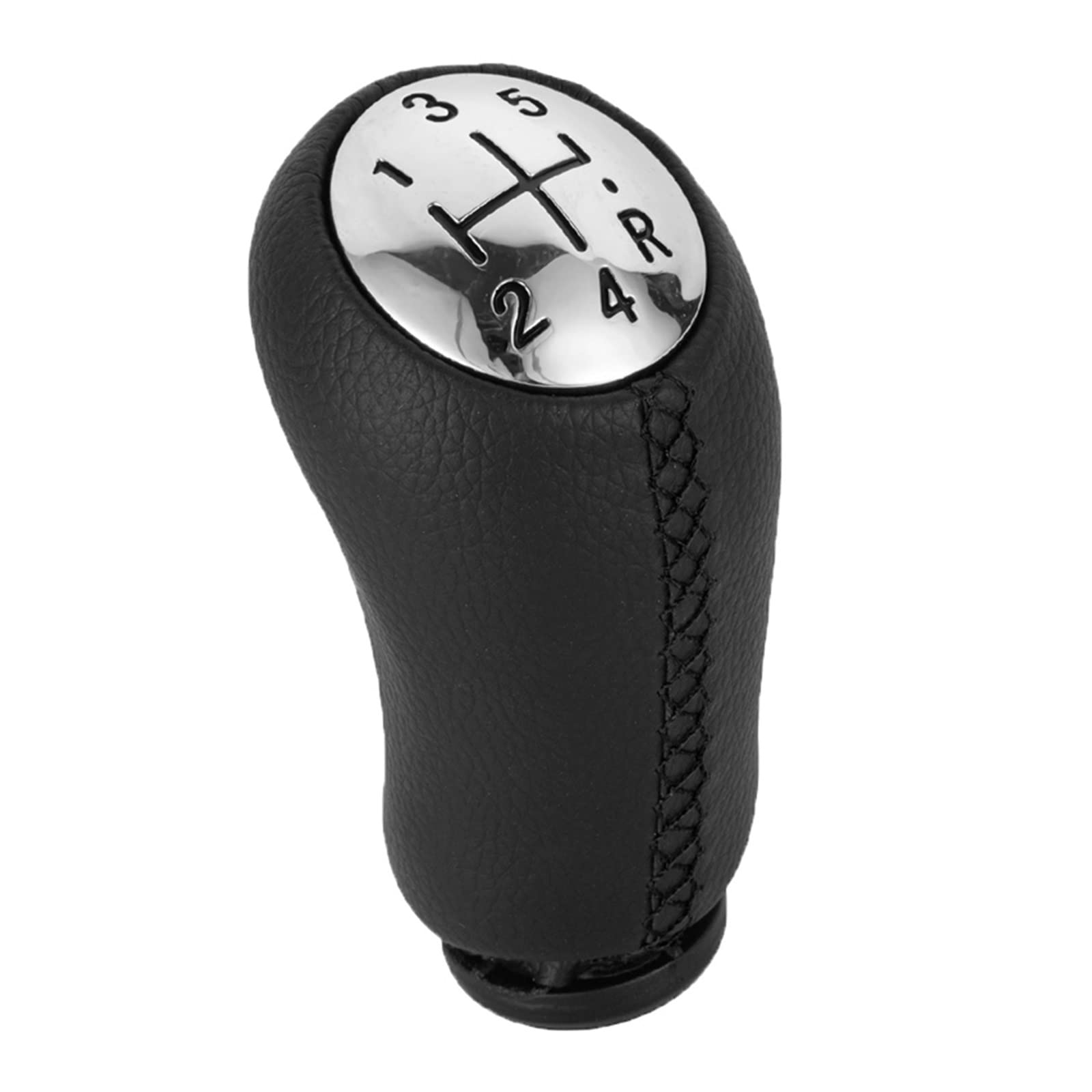 Gear Stick Schaltknauf 17mm Für CLIO MK3 3 III Für MEGANE MK2 Für SCENIC MK2 5 Geschwindigkeit Schaltknauf Stick Kopf Auto Getriebe Shift Hebel Griff Auto Schalthebel(Bright-Black) von IUKMRT