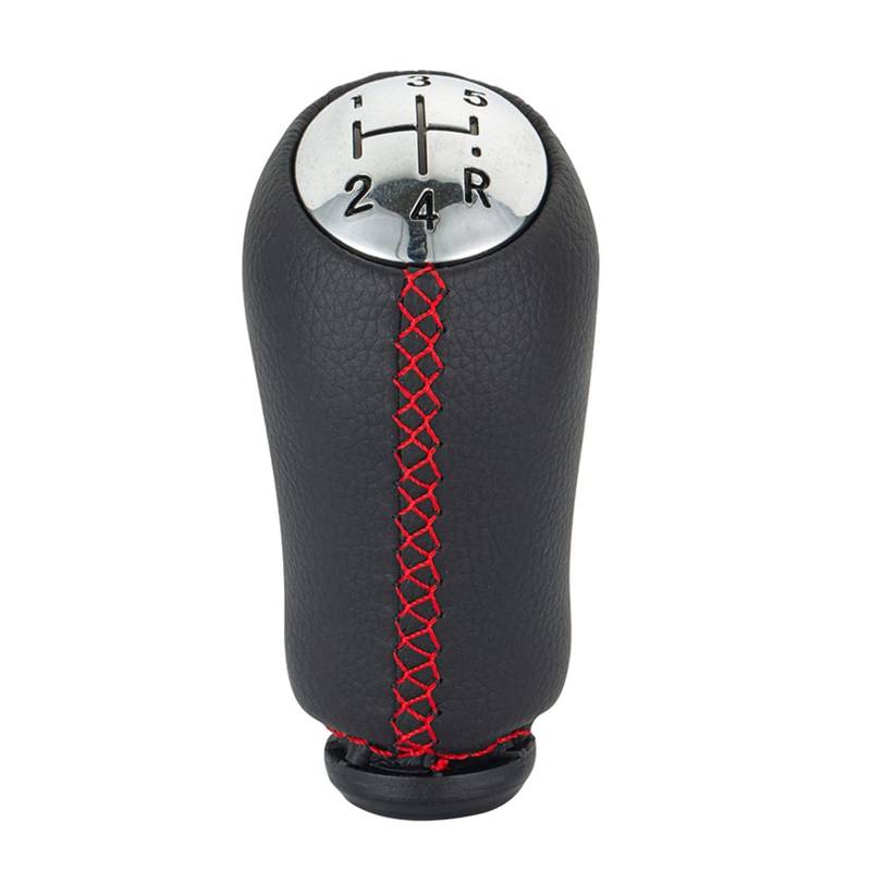 Gear Stick Schaltknauf 17mm Für CLIO MK3 3 III Für MEGANE MK2 Für SCENIC MK2 5 Geschwindigkeit Schaltknauf Stick Kopf Auto Getriebe Shift Hebel Griff Auto Schalthebel(Red Line) von IUKMRT