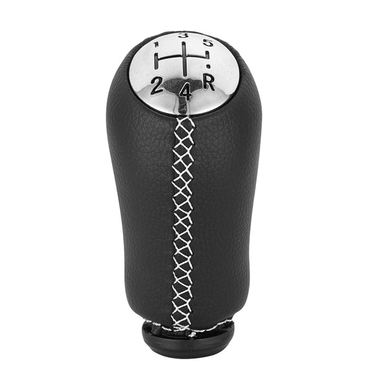 Gear Stick Schaltknauf 17mm Für CLIO MK3 3 III Für MEGANE MK2 Für SCENIC MK2 5 Geschwindigkeit Schaltknauf Stick Kopf Auto Getriebe Shift Hebel Griff Auto Schalthebel(White Line) von IUKMRT