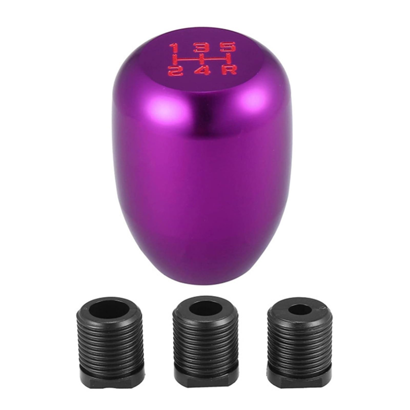 Gear Stick Schaltknauf 5-Gang-Universal-Auto-Schaltknauf Für Schaltgetriebe Automatikgetriebe Schalthebel Schaltknauf Autozubehör Auto Schalthebel(Purple) von IUKMRT