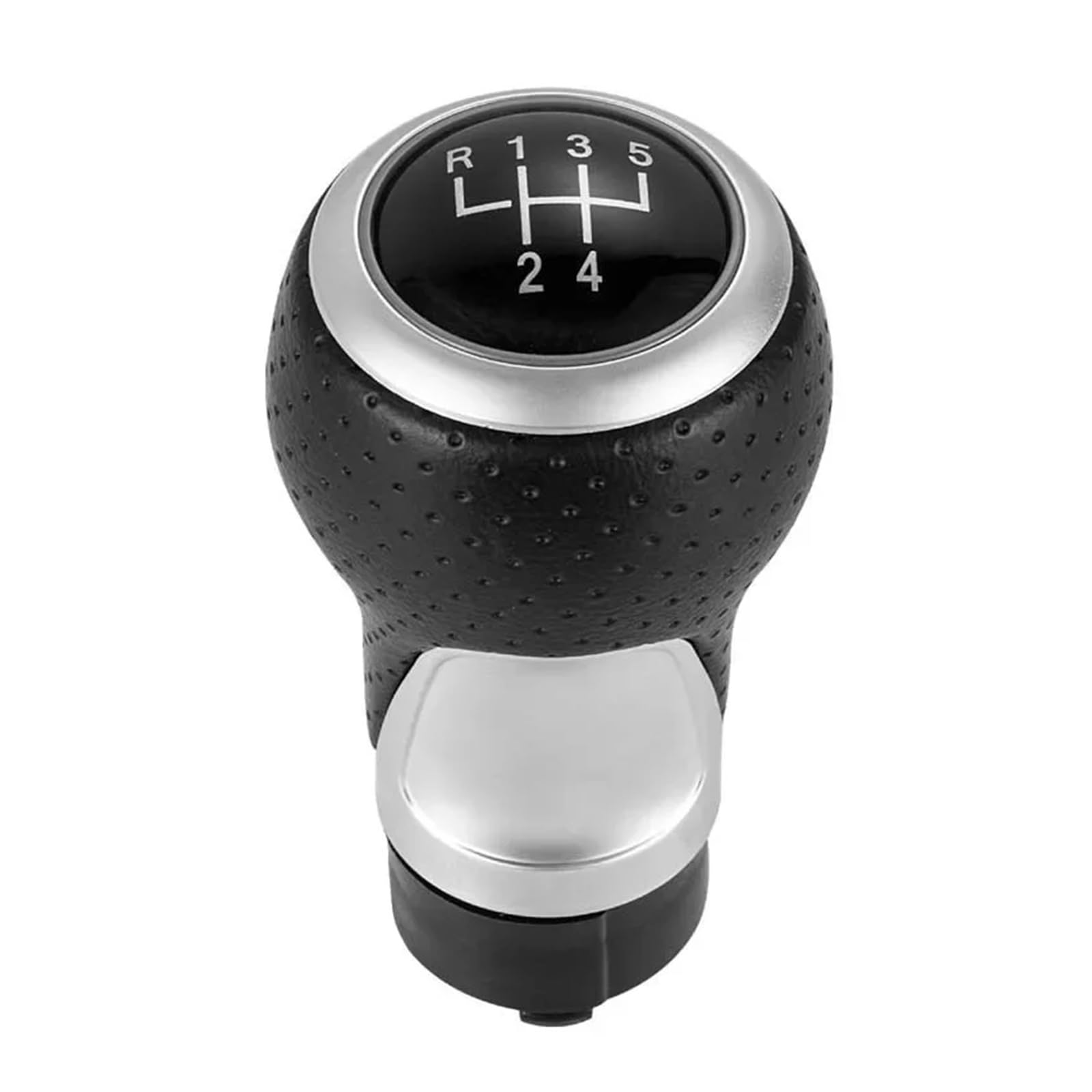 Gear Stick Schaltknauf Für A4 B6 B7 B8 A6 S4 8K A5 8T Q5 8R S 12mm 5/6 Geschwindigkeit Schaltknauf Hebel Stick Auto Schalthebel(Silver 5-R13524) von IUKMRT