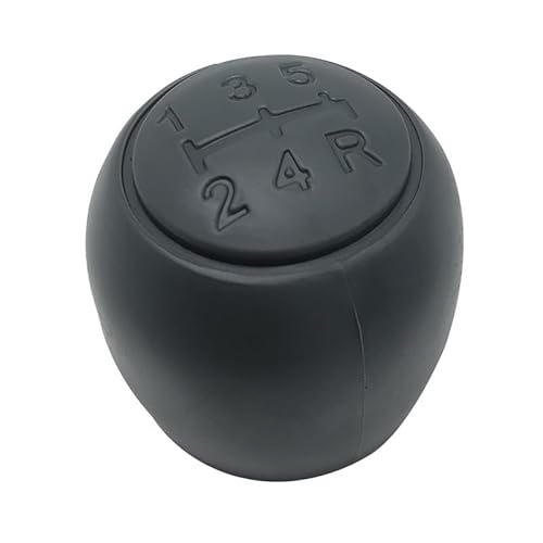 Gear Stick Schaltknauf Für FIAT Für PANDA 500 500C 2004-2013 Schaltknauf Shifter Hebel Stick Gamasche Boot Abdeckung Auto Schalthebel(Black Gar Knob) von IUKMRT