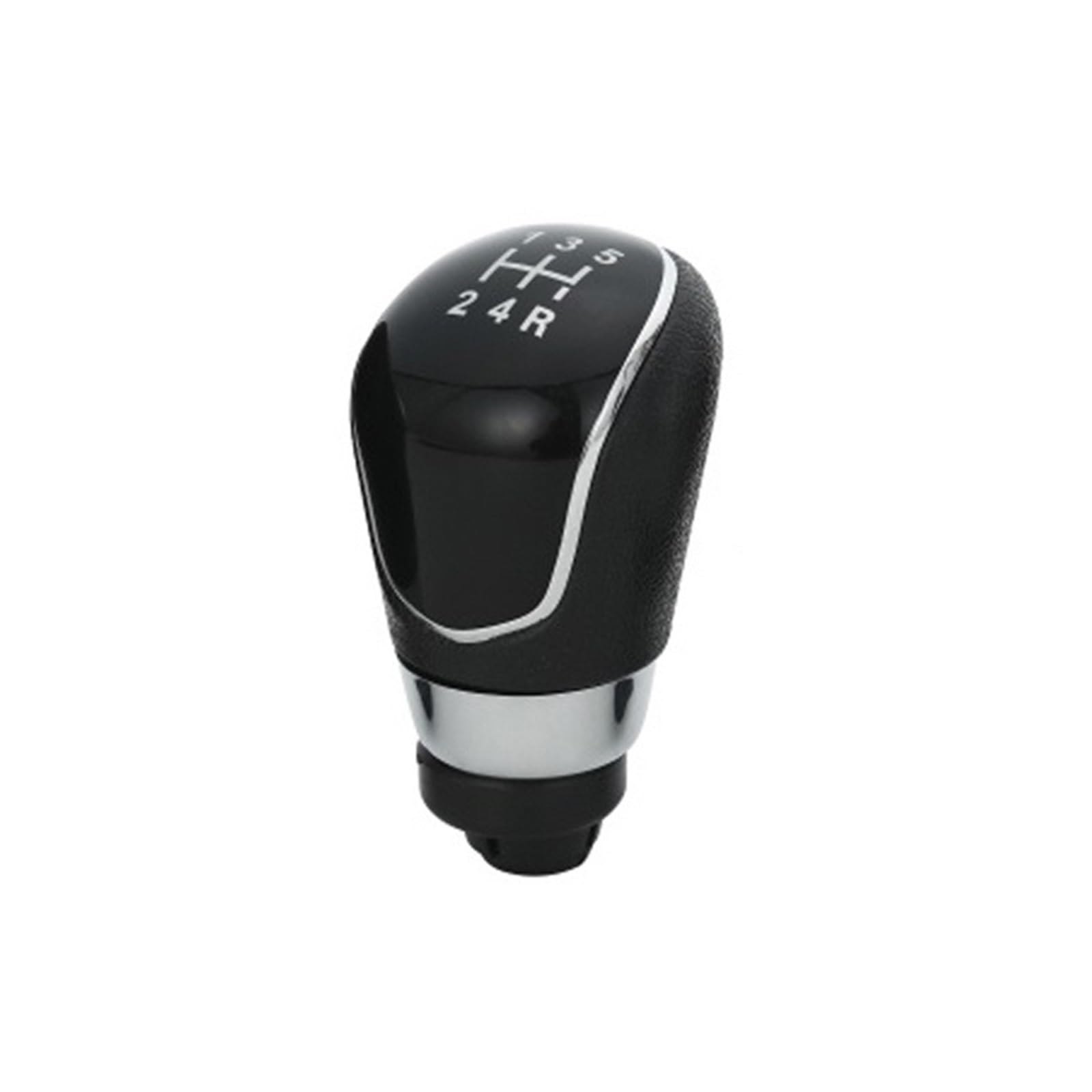 Gear Stick Schaltknauf Für Ford Für Fiesta 2008-2012 5/6 Geschwindigkeit Manuelle Getriebe Schaltknauf Gamasche Boot Abdeckung Fall Auto Schalthebel(5-Speed Black Knob) von IUKMRT