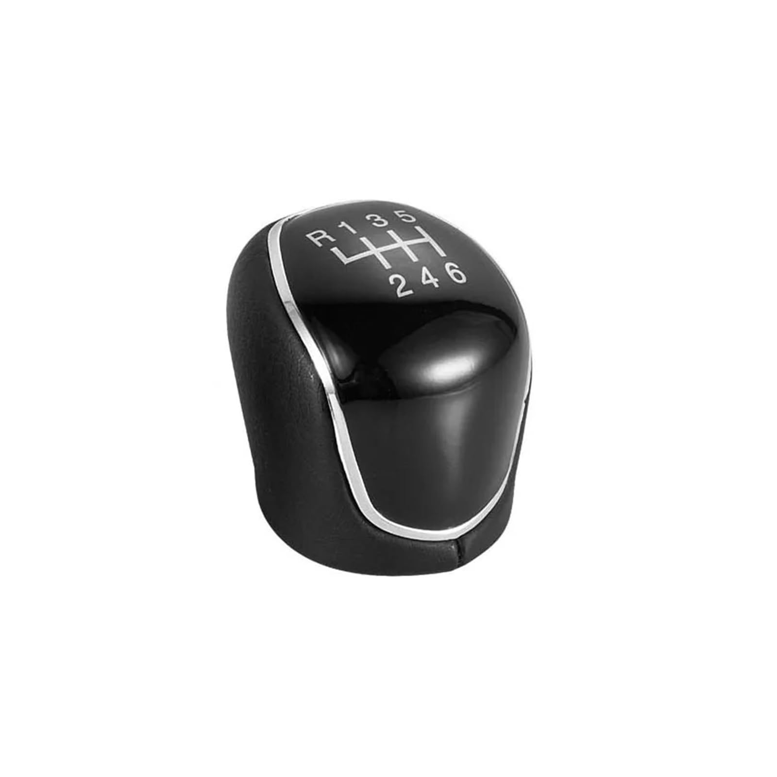 Gear Stick Schaltknauf Für Ford Für S-Max Für C-Max Für Kuga Für Galaxy Für Mondeo 4 Mk4 Für Transit 5/6 Auto Leder Schaltknauf Auto Schalthebel(6-Black) von IUKMRT