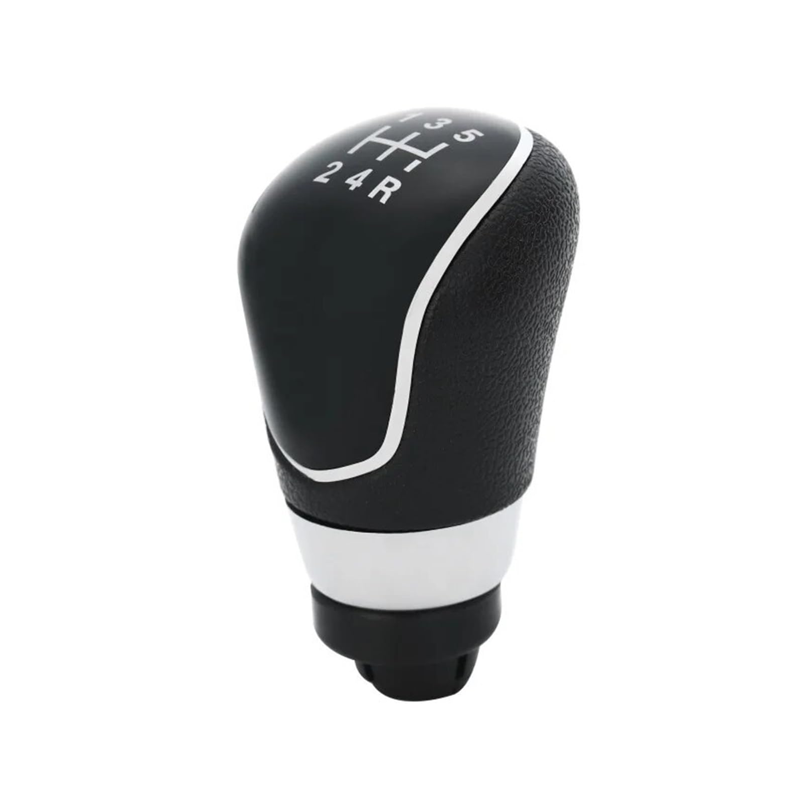 Gear Stick Schaltknauf Für Ford MK7 2008-2015 Für Focus MK2 FL 2008-2011 Für C-Max 5/6 Geschwindigkeit Auto Schaltknauf Stick Kopf Hebel Griff Auto Schalthebel(Black 5 Insert) von IUKMRT