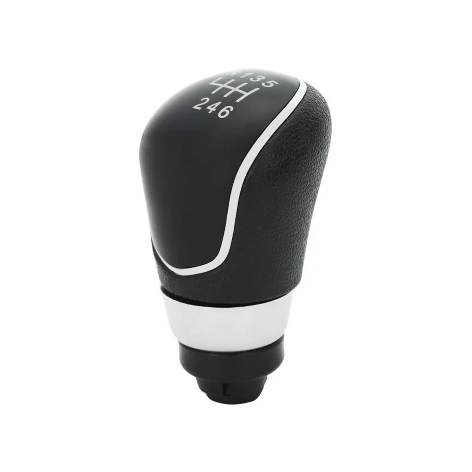 Gear Stick Schaltknauf Für Ford MK7 2008-2015 Für Focus MK2 FL 2008-2011 Für C-Max 5/6 Geschwindigkeit Auto Schaltknauf Stick Kopf Hebel Griff Auto Schalthebel(Black 6 thread) von IUKMRT