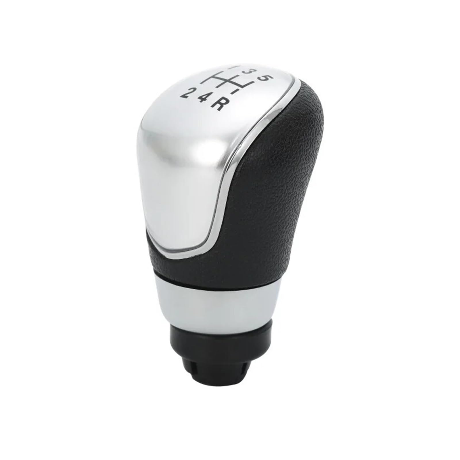 Gear Stick Schaltknauf Für Ford MK7 2008-2015 Für Focus MK2 FL 2008-2011 Für C-Max 5/6 Geschwindigkeit Auto Schaltknauf Stick Kopf Hebel Griff Auto Schalthebel(Silver 5 thread) von IUKMRT