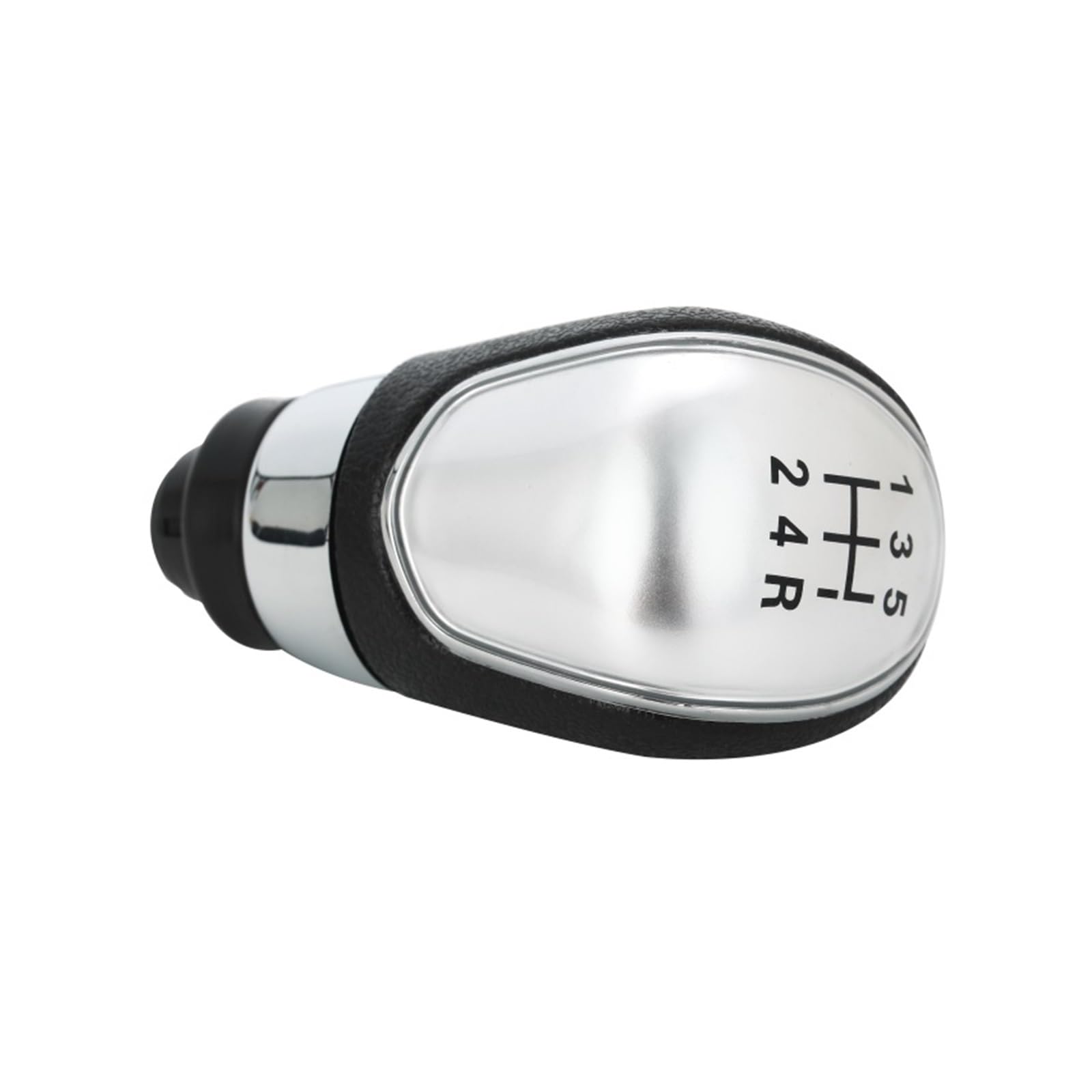 Gear Stick Schaltknauf Für Ford MK7 2008-2015 Für Focus MK2 FL 2008-2011 Für C-Max 5/6 Geschwindigkeit Auto Schaltknauf Stick Kopf Hebel Griff Auto Schalthebel(Silver 5 thread) von IUKMRT