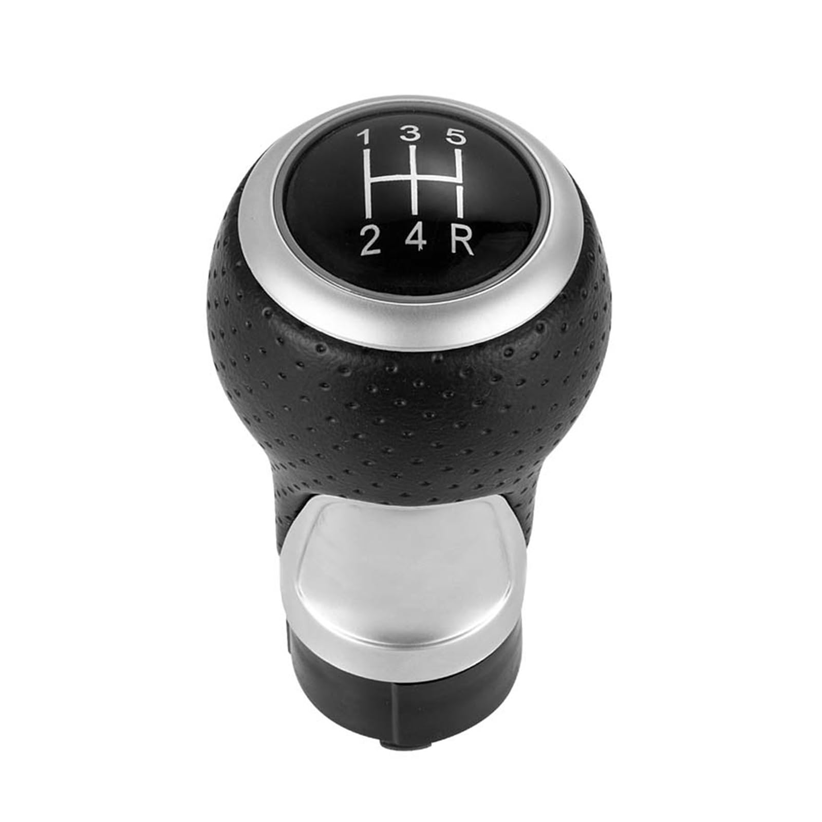 Gear Stick Schaltknauf Für Passat Für Golf MK4 12mm 5/6 Geschwindigkeiten Auto Schaltknauf HandBall Auto Schalthebel(Chrome 12345R) von IUKMRT