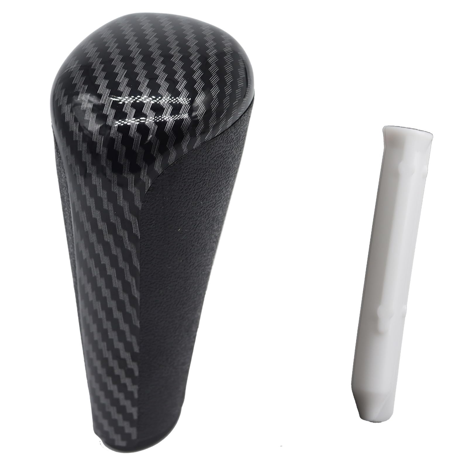 Gear Stick Schaltknauf Für Peugeot 206 207 208 301 307 308 407 408 607 3008 5008 Für RCZ Auto Ersatz Schaltknauf Stick Shifter Hebel Automatische Auto Schalthebel(Carbon and Adapter) von IUKMRT