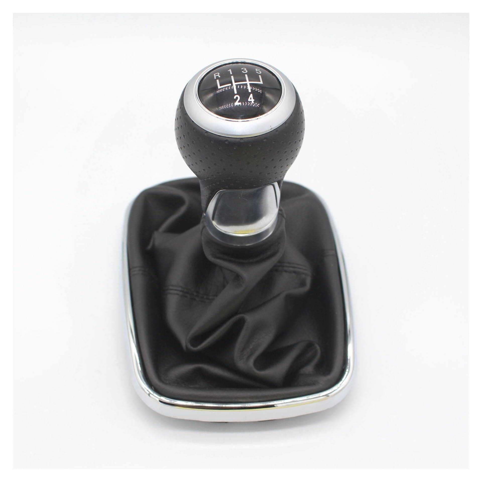 Gear Stick Schaltknauf Für VW 1999-2004 Für Golf 4 IV MK4 Für GTI R32 Für Bora Für Jetta MT 12mm Auto Schaltknauf Hebel Shifter Gaitor Boot Auto Schalthebel(5 Speed B) von IUKMRT