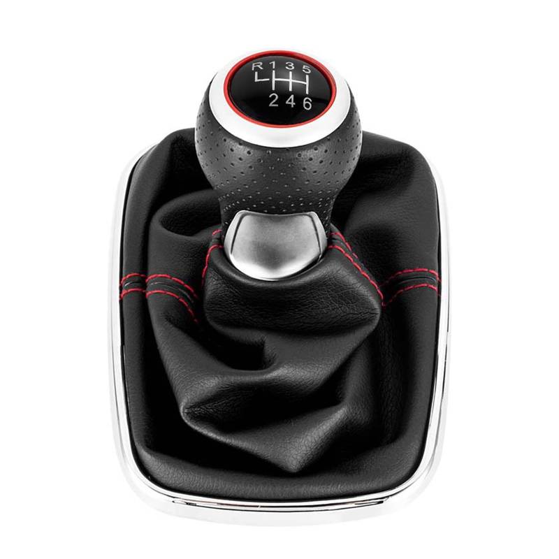 Gear Stick Schaltknauf Für VW 1999-2004 Für Golf 4 IV MK4 Für GTI R32 Für Bora Für Jetta MT 12mm Auto Schaltknauf Hebel Shifter Gaitor Boot Auto Schalthebel(6 Speed A) von IUKMRT