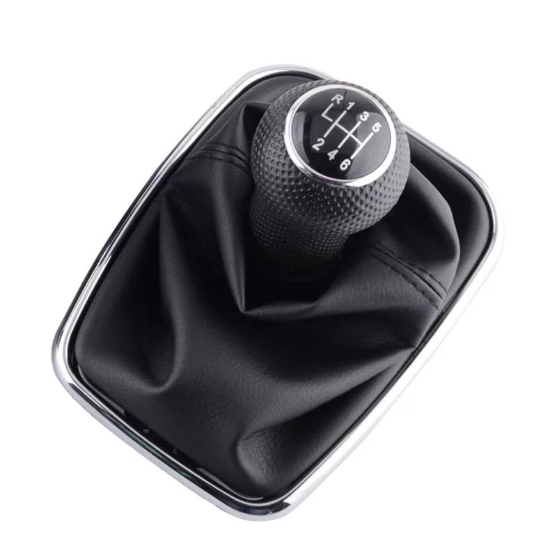 Gear Stick Schaltknauf Für VW Für Bora Für Jetta Für Golf 4 IV MK4 Für GTI R32 MT 03-28 5/6 Geschwindigkeitsgetriebe Schaltknauf Hebelschieber Gaitor Stiefel Auto Schalthebel(6 Speed Silver) von IUKMRT