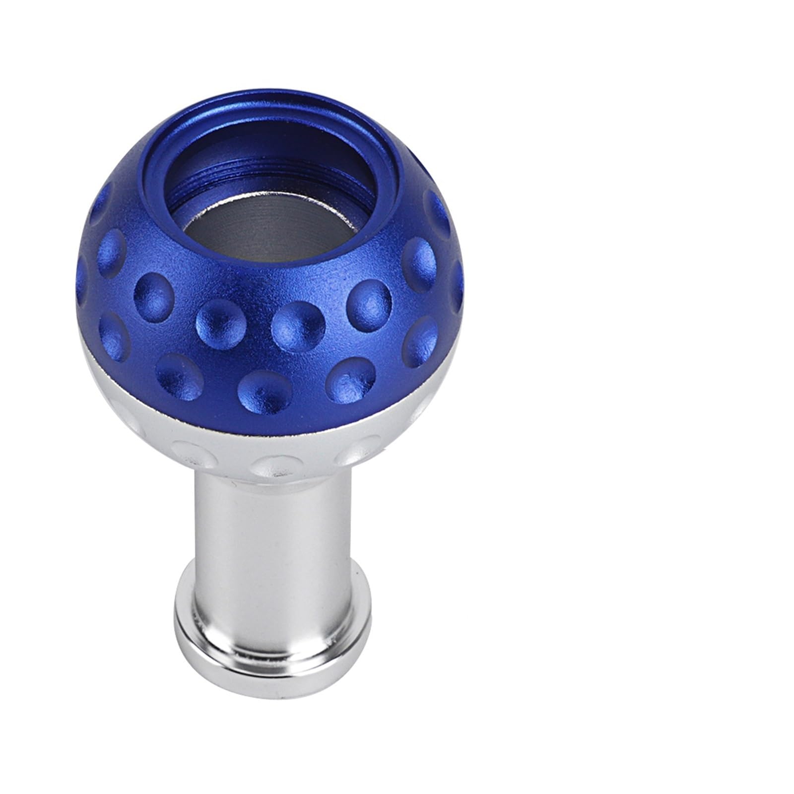 Gear Stick Schaltknauf Für VW Für GTI Für Jetta Für Golf 5 5/6 Geschwindigkeit Schaltknauf Auto Manuelle Trans Shifter Mit M8 M10 M12 Adapter Auto Schalthebel(Blue) von IUKMRT