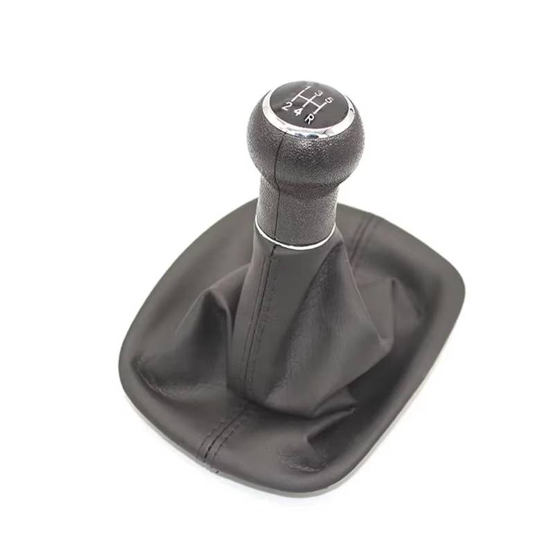 Gear Stick Schaltknauf Für VW Für Passat B5 1998-2004 5/6 Geschwindigkeit Schaltknauf Leder Gamasche Boot Abdeckung Fall Haut Auto Schalthebel(Black 5) von IUKMRT